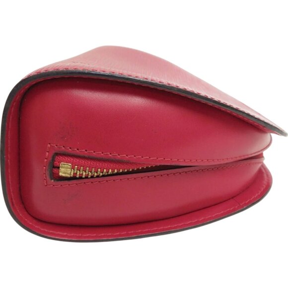 184222BR (L3) Louis Vuitton Clutch Bag Dauphine MM Red Epi Leather - Picture 5 of 13